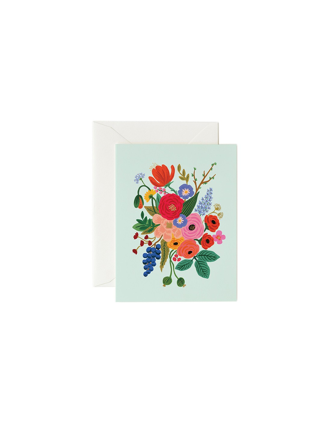 Carte double - Garden party mint