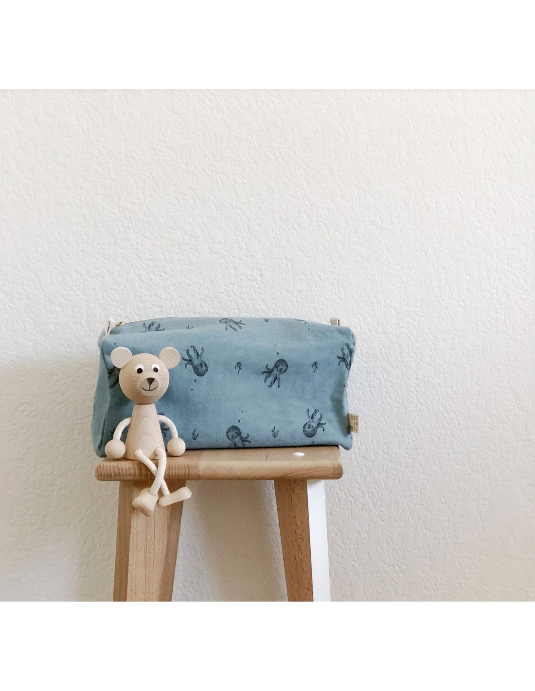 Trousse de toilette Vic - octopus gris