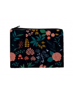 Pochette zippée Herbier