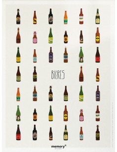 Affiche memory Bières