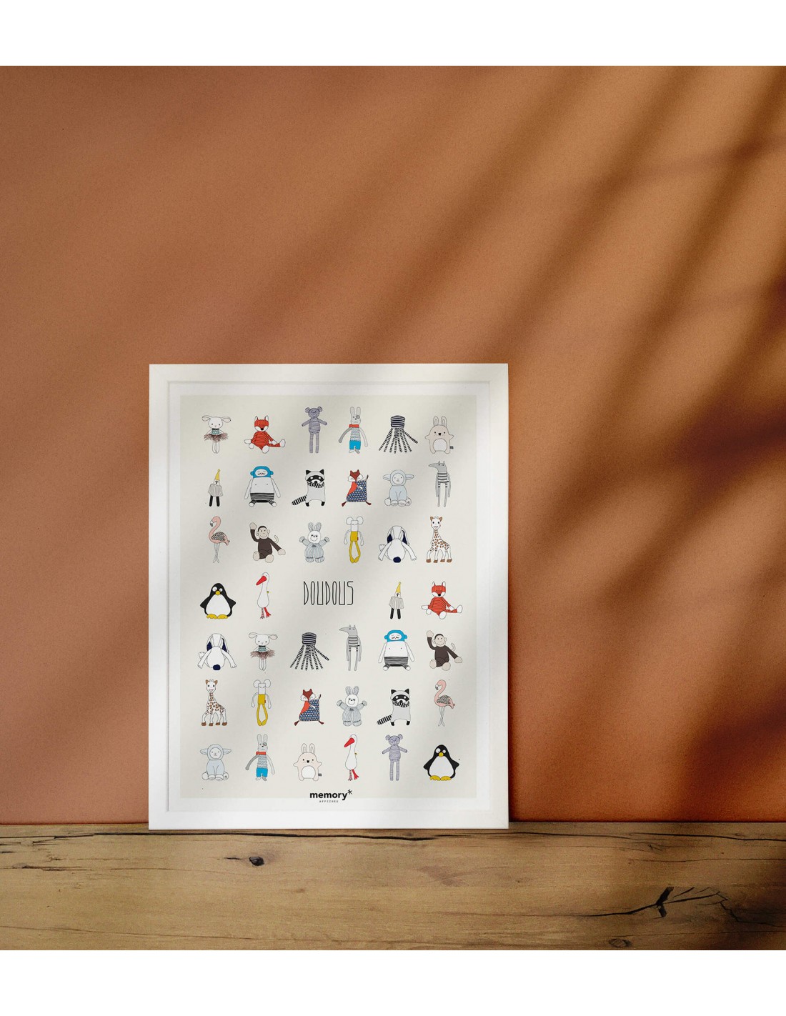 Affiche memory Doudous