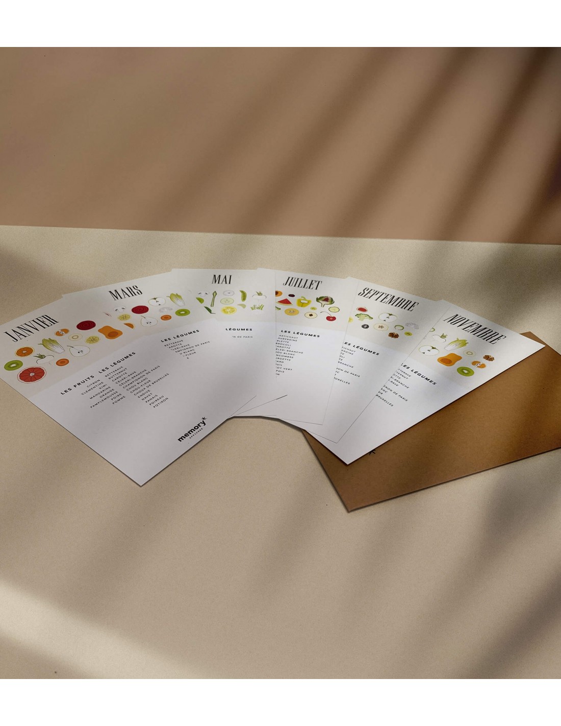 Fiches Fruits et légumes de saison