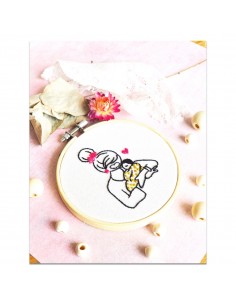 Kit broderie Femme et enfant 2