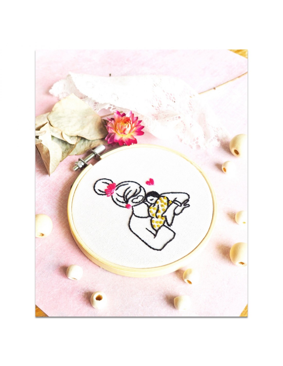 Kit broderie Femme et enfant