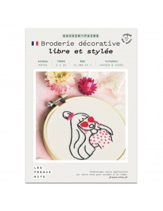 Kit broderie Femme libre et...