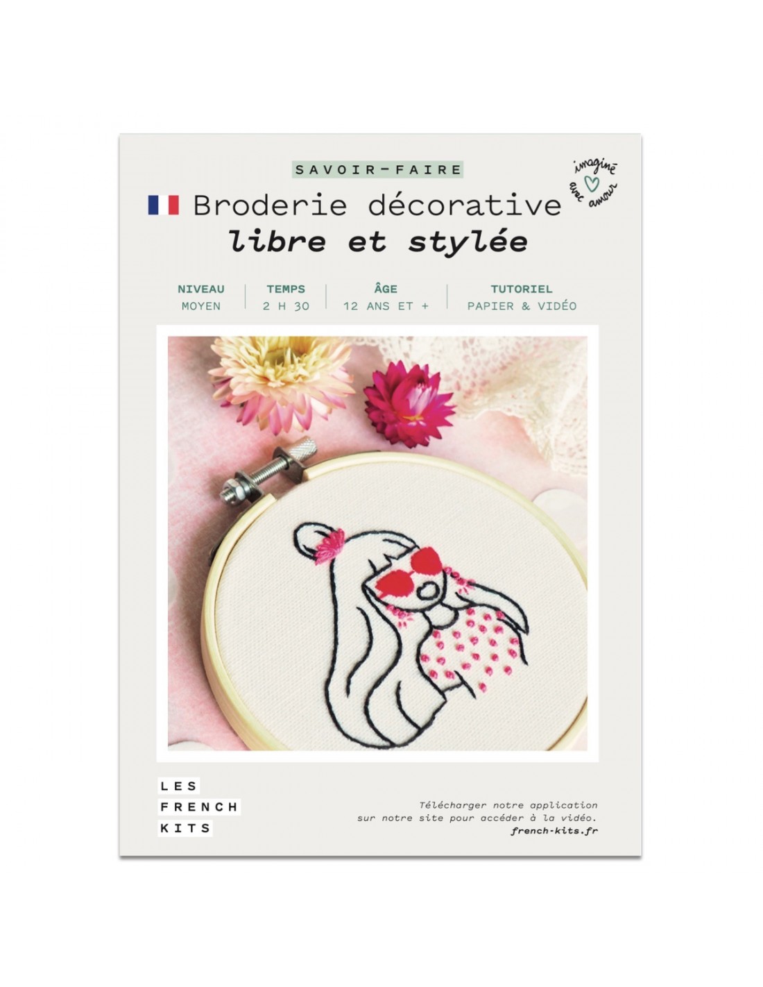 Kit broderie Femme libre et stylée