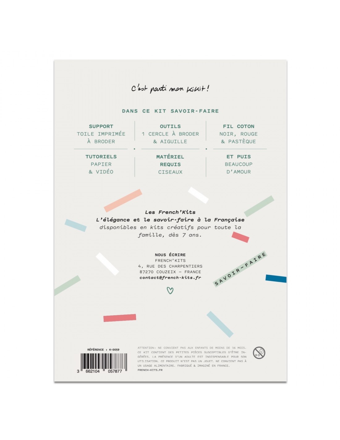 Kit broderie Femme libre et stylée