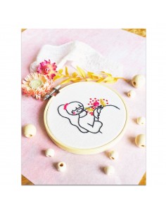 Kit broderie Femme enceinte 2