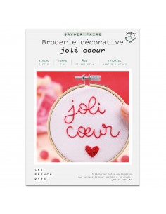 Kit broderie Joli coeur