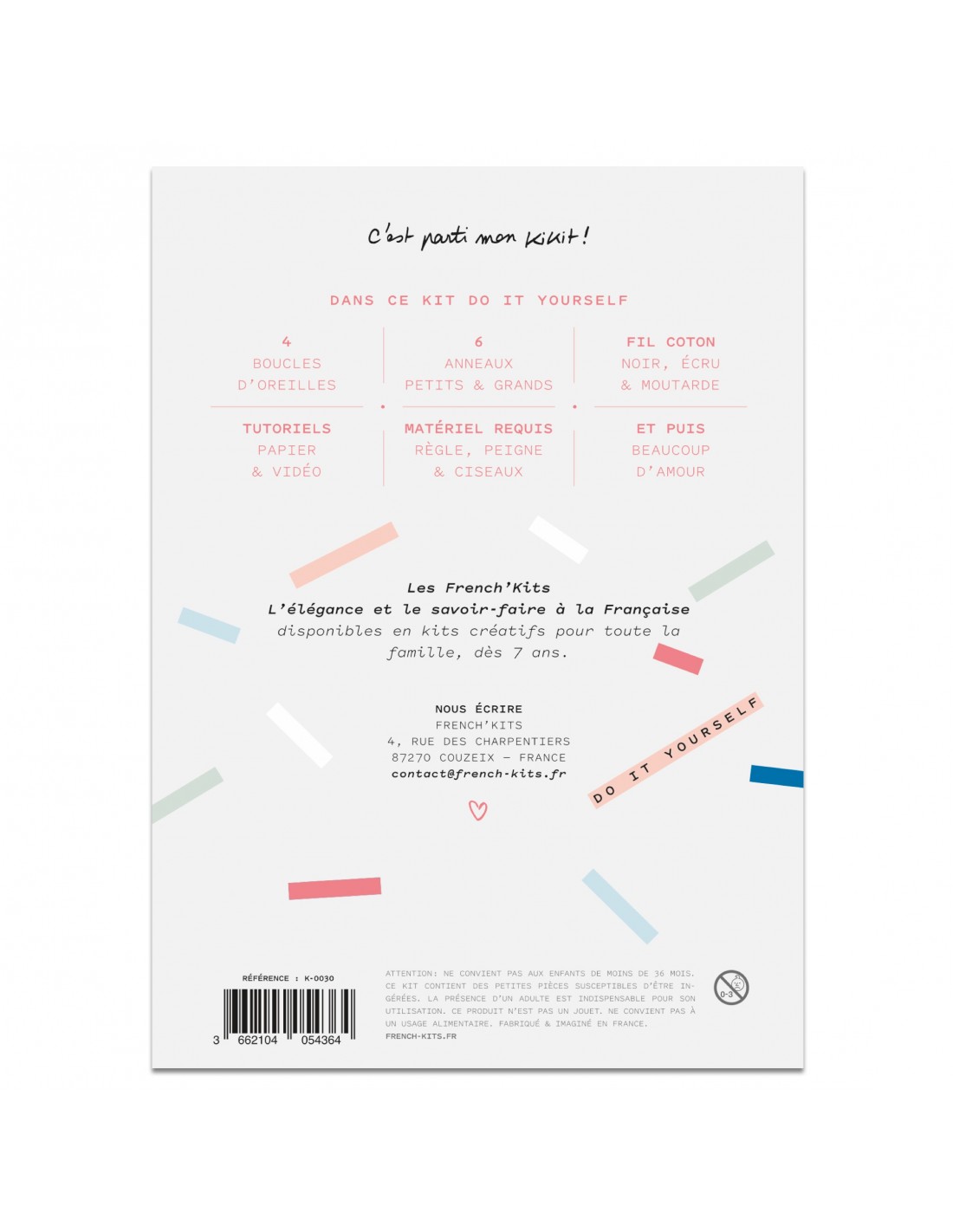 Kit macramé boucles d'oreilles plumes...