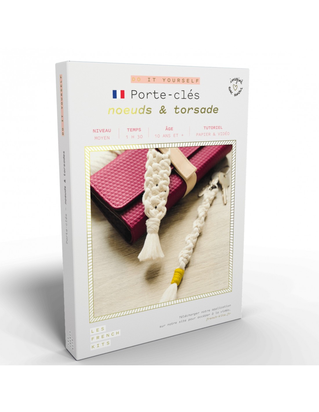 Kit macramé  porte-clés noeuds et...