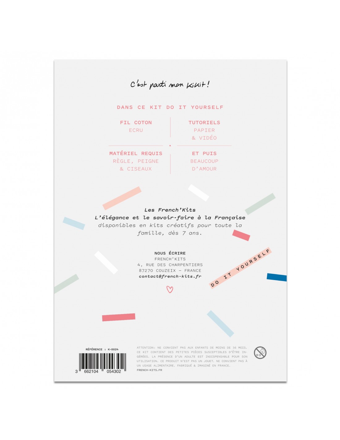 Kit macramé marque-page noeuds et...