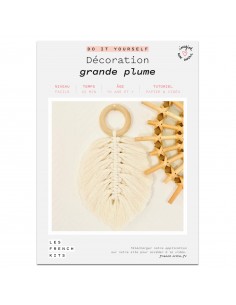 Kit macramé grande plume