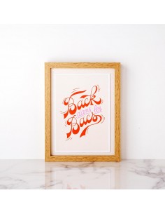 Petite affiche Back dans...