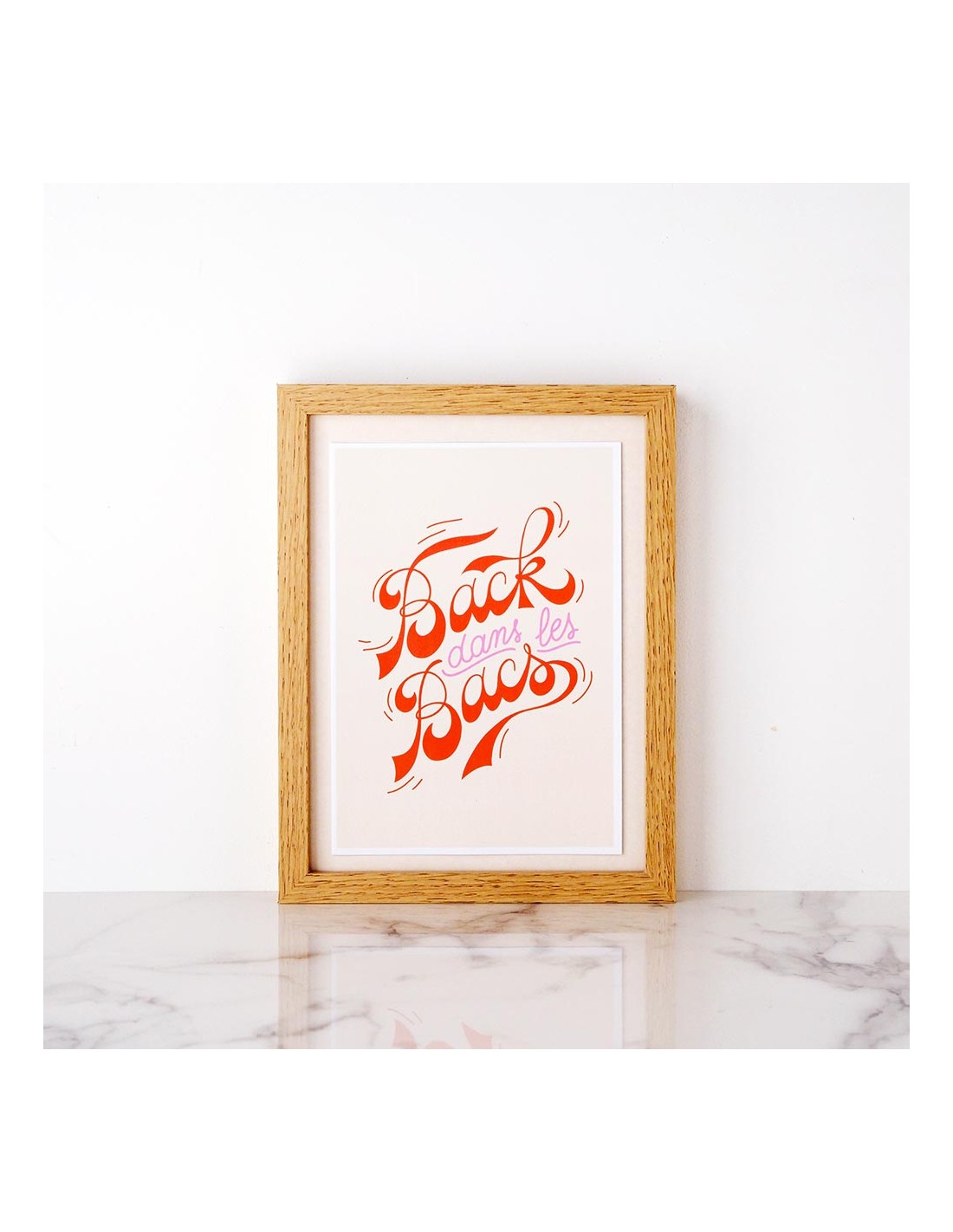 Petite affiche Back dans les bacs