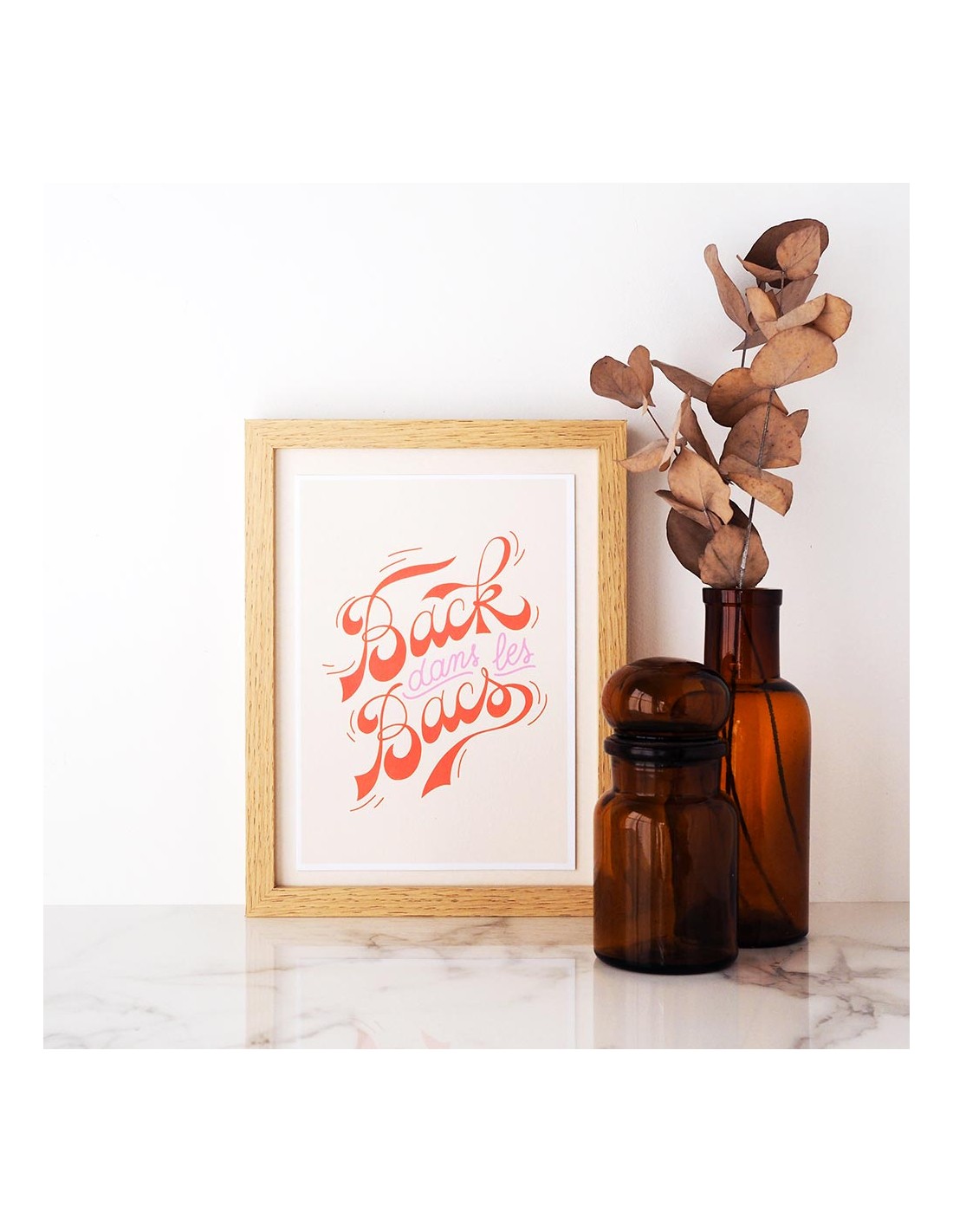 Petite affiche Back dans les bacs