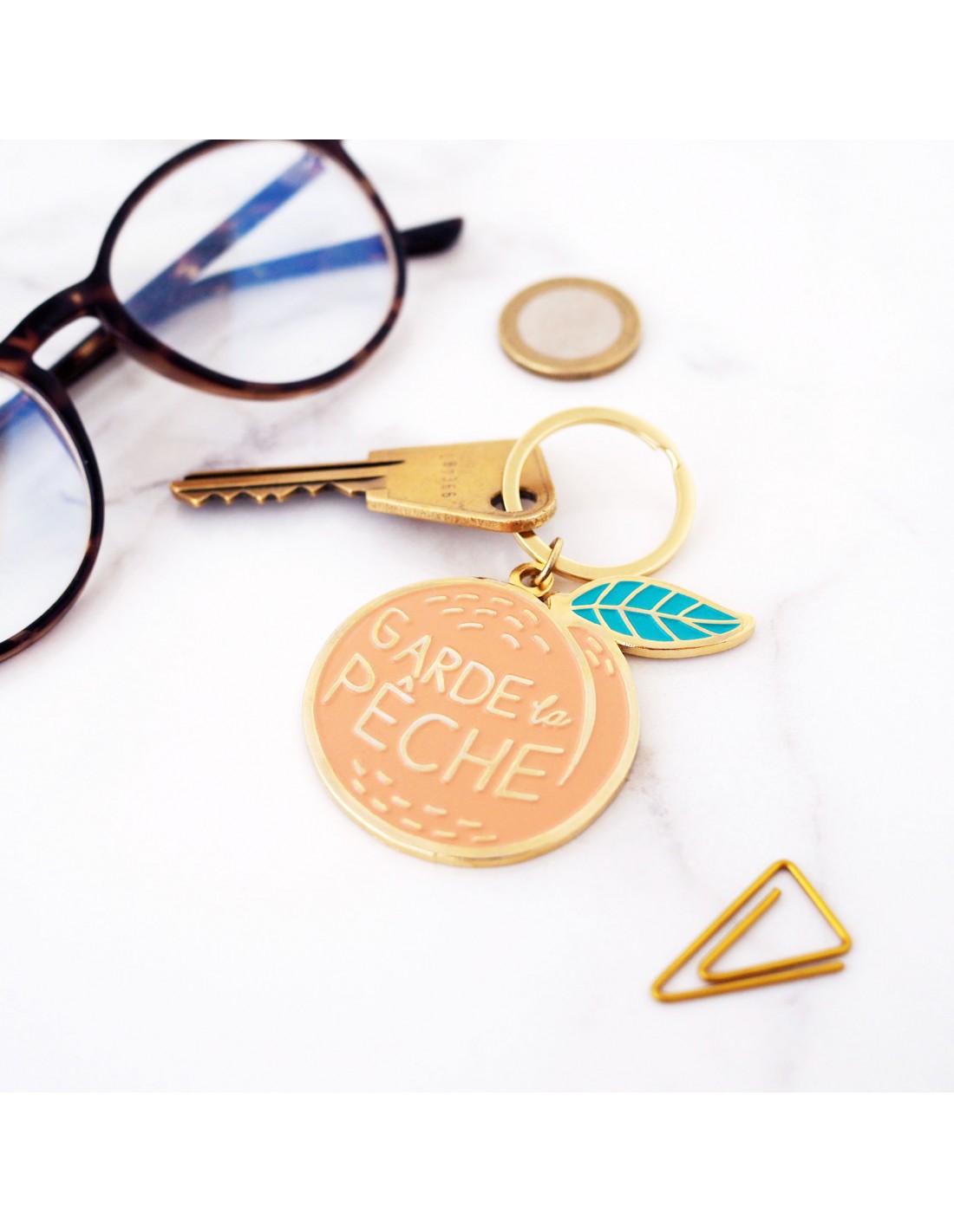 Porte-clés Garde la pêche