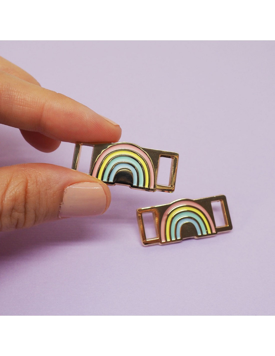 Paire de lace locks Rainbow