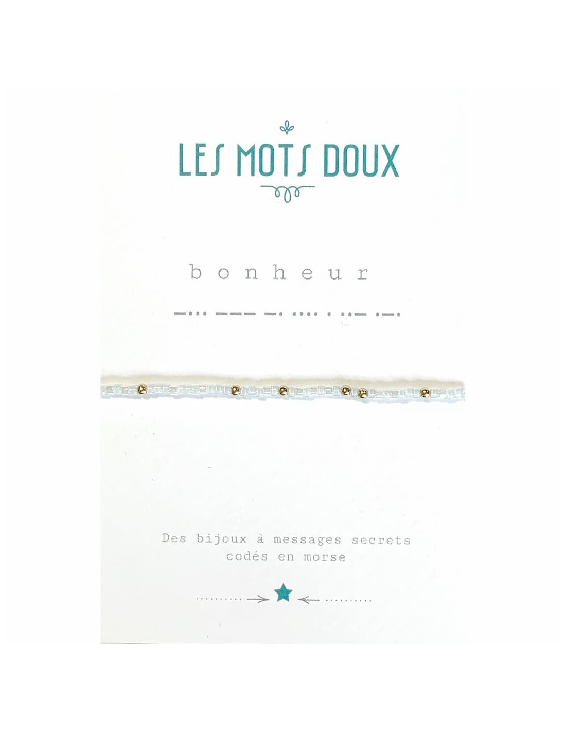 Bracelet Bonheur code morse