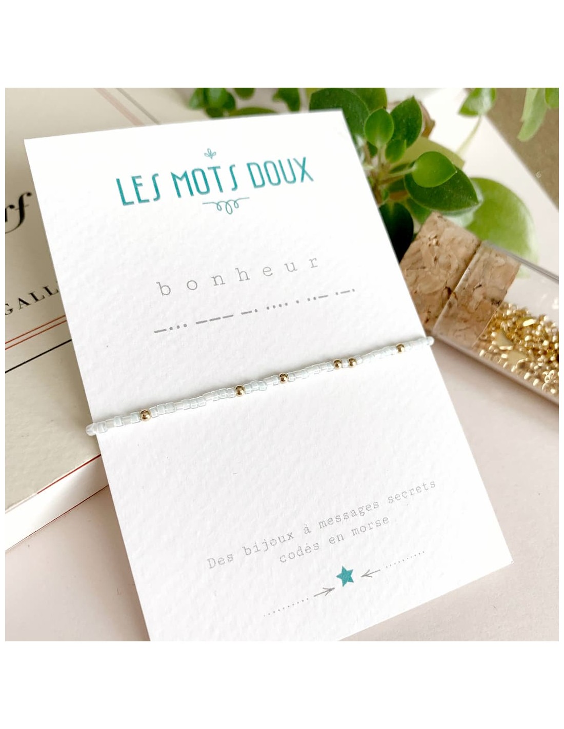 Bracelet Bonheur code morse