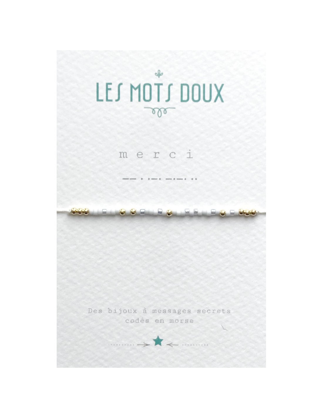 Bracelet Merci code morse