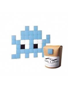 Mosaïque outdoor Invaders bleu