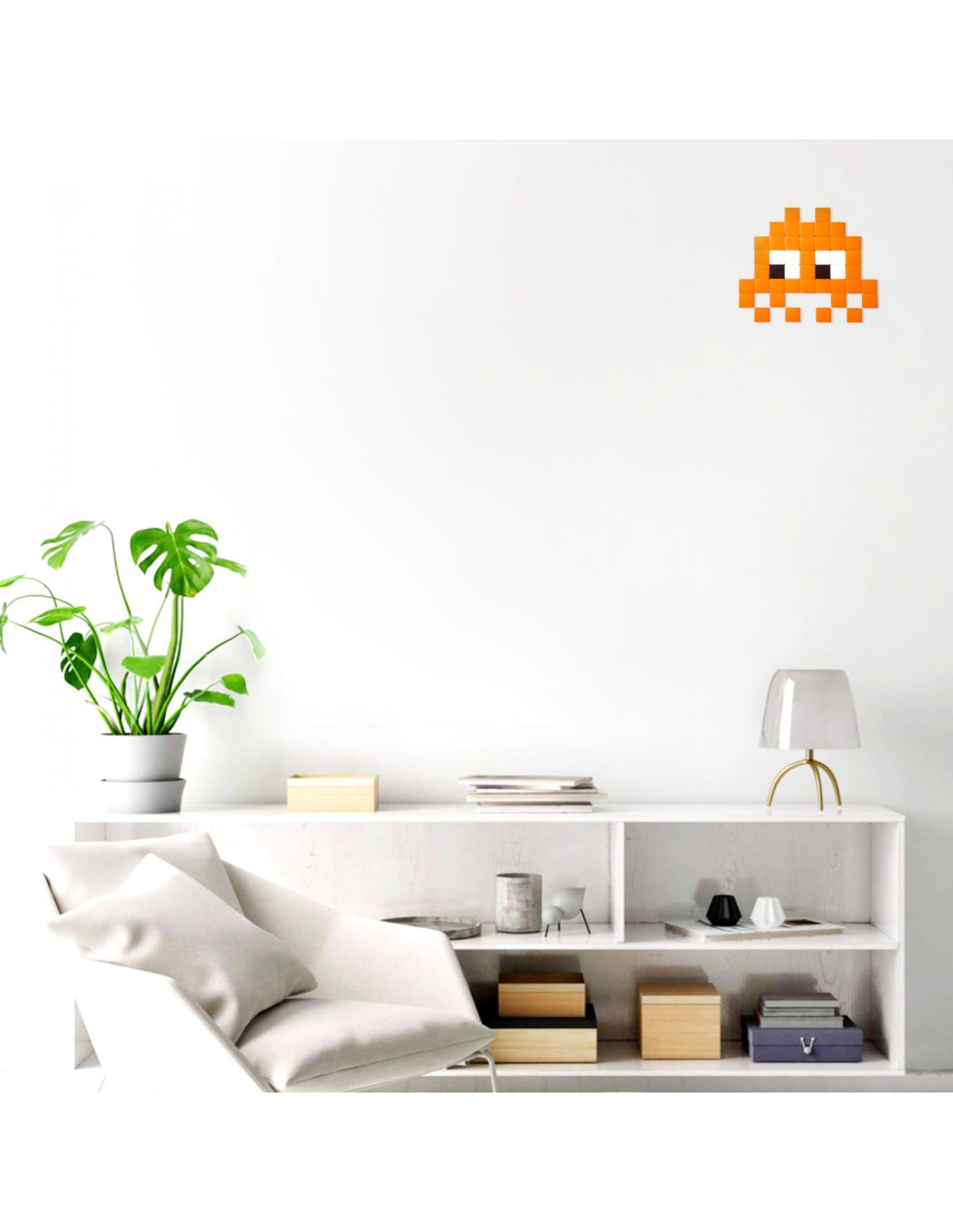 Mosaïque outdoor Invaders orange