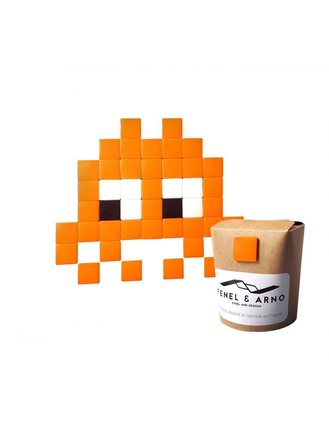 Mosaïque outdoor Invaders orange