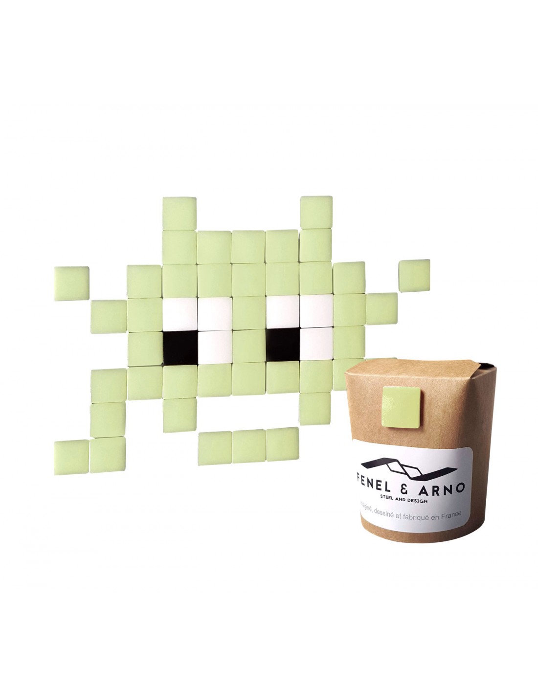 Mosaïque outdoor Invaders vert