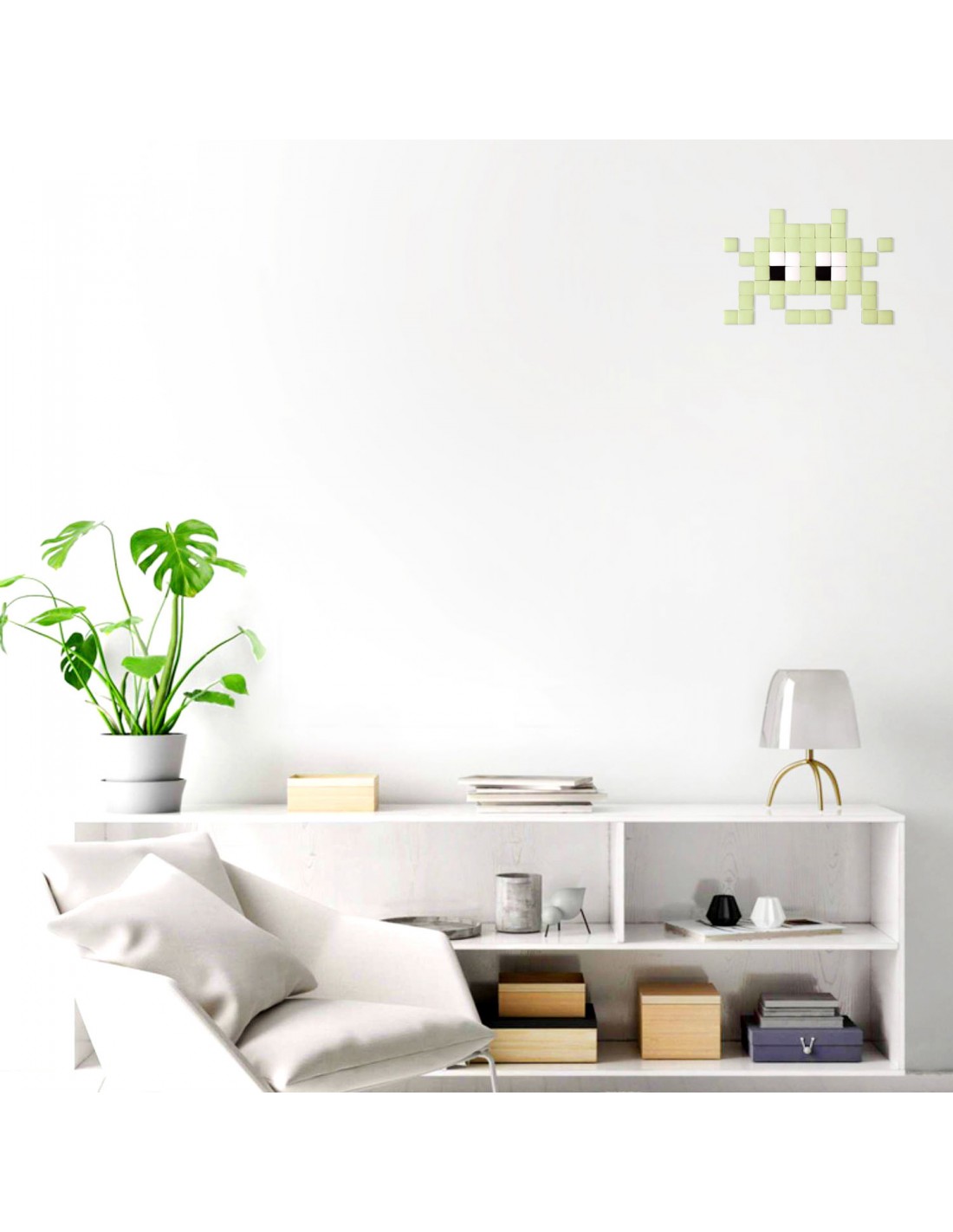 Mosaïque outdoor Invaders vert