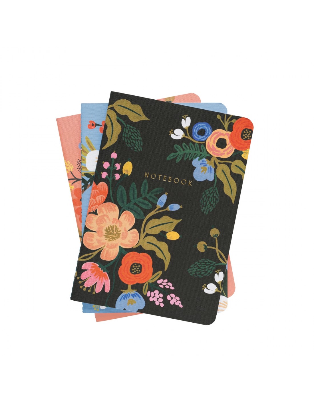 3 carnets Lively floral
