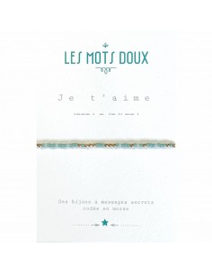 Bracelet Je t'aime code morse