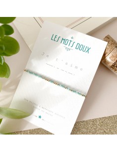 Bracelet Je t'aime code morse 2