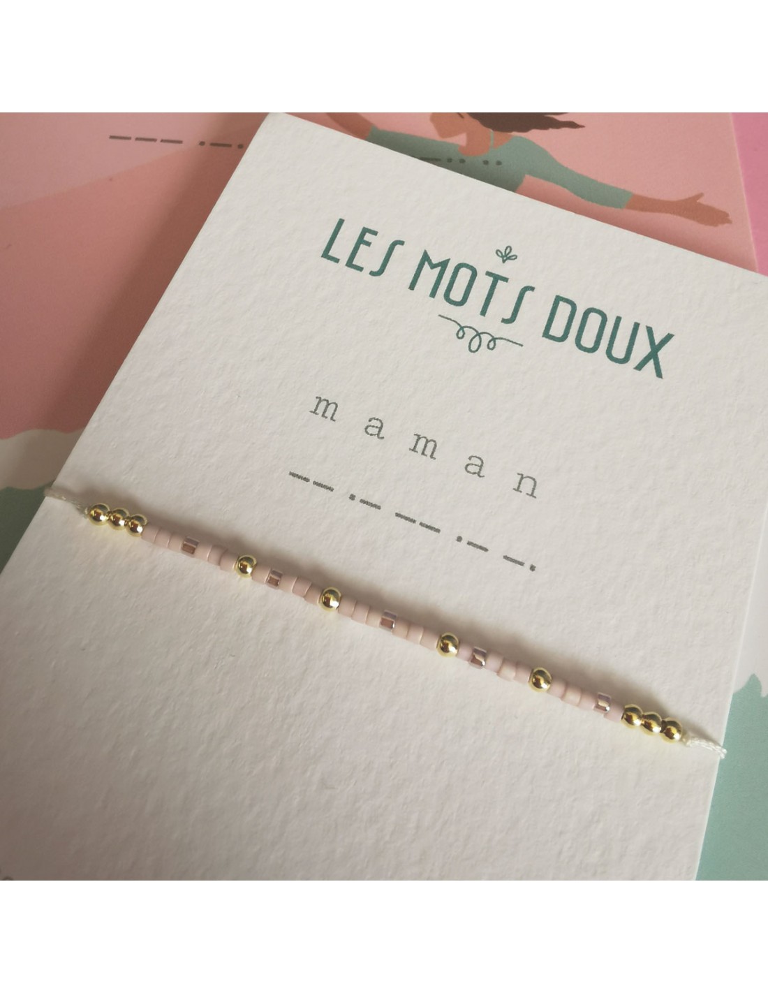 Bracelet Maman code morse