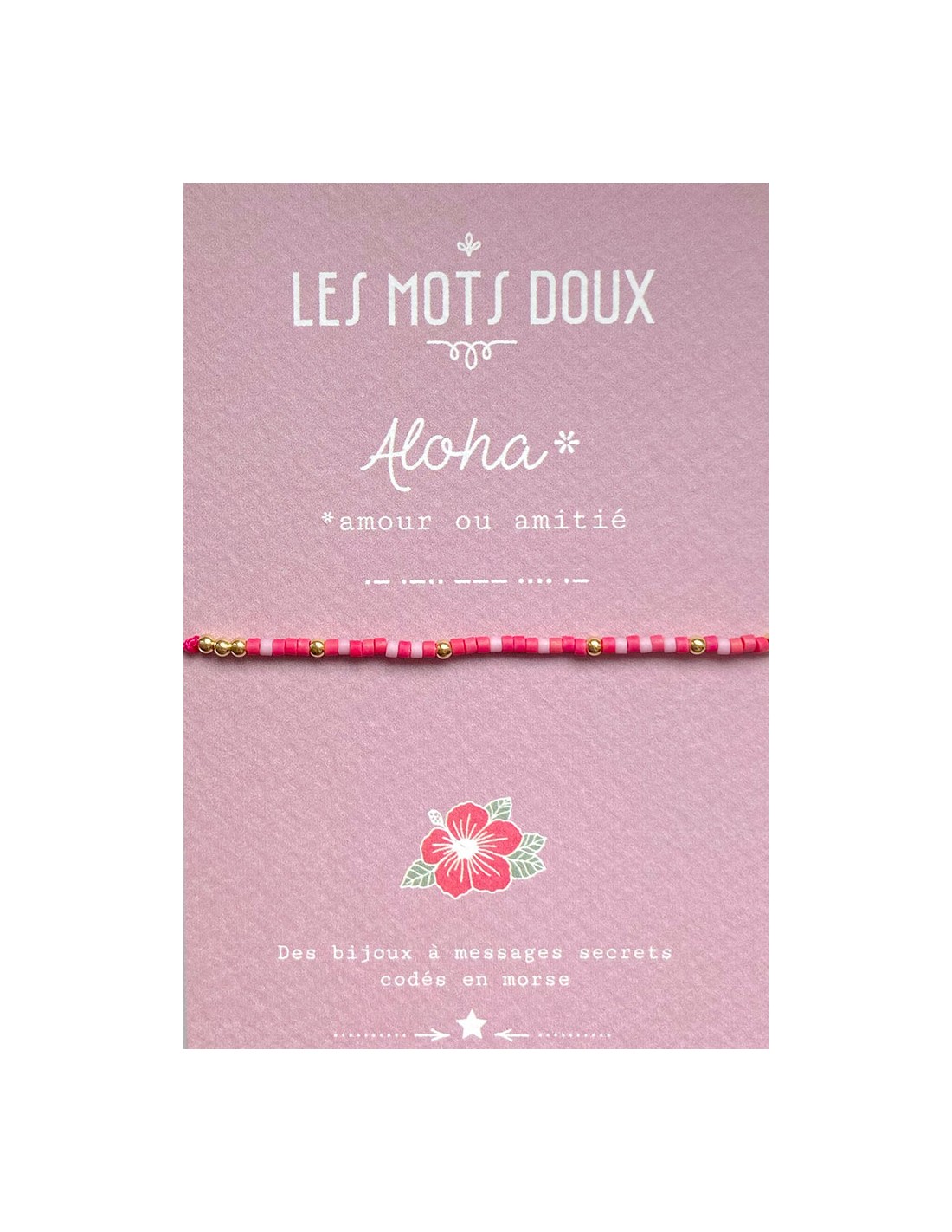 Bracelet ALOHA code morse