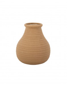 Vase en grès camel - 17,50cm