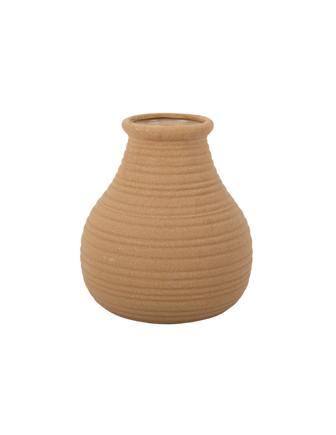 Vase en grès camel - 17,50cm
