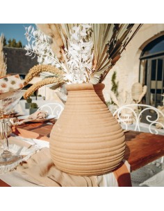 Vase en grès camel - 17,50cm 2