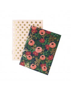 Set de 2 carnets Rosa